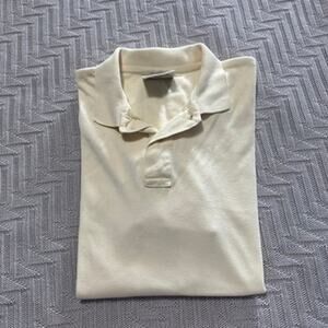 Vintage Sears and Roebuck yellow polo size L
